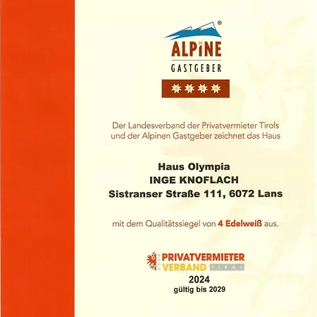 Haus Olympia Appartamento *